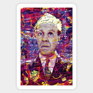 Jorge Luis Borges VI Sticker